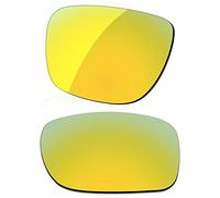 LenzReborn Polarized Lens Replacement for Oakley Holbrook Mix OO9384 Sunglass - Golded Yellow - Polarized Mirrored