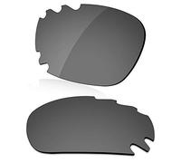 LenzReborn Polarized Lens Replacement for Oakley Jawbone Vented Sunglass - Bright Black - Polarized Mirrored