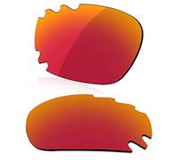 LenzReborn Polarized Lens Replacement for Oakley Jawbone Vented Sunglass - Fire Red - Polarized Mirrored