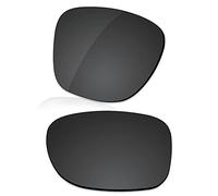 LenzReborn Polarized Lens Replacement for Oakley Latch SQ Asian Fit OO9358 Sunglass - Dark Black - Polarized