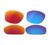 LenzReborn Polarized Lens Replacement for Oakley Pit Bull OO9127 Sunglass - Fire Red+Ice Blue