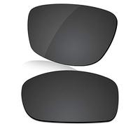 LenzReborn Polarized Lens Replacement for Oakley Si Ballistic Det Cord Sunglass - Dark Black - Polarized