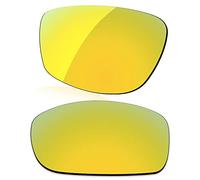 LenzReborn Polarized Lens Replacement for Oakley Si Ballistic Det Cord Sunglass - Golded Yellow - Polarized Mirrored