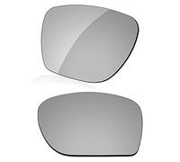 LenzReborn Polarized Lens Replacement for Oakley Sylas OO9448 Sunglass - Silver Grey - Polarized Mirrored