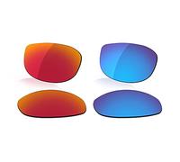 LenzReborn Polarized Lens Replacement for Oakley Tightrope OO4040 Sunglass - Fire Red+Ice Blue