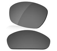 LenzReborn Polarized Lens Replacement for Oakley Whisker Sunglass - Bright Black - Polarized Mirrored