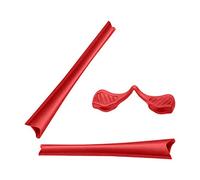 LenzReborn Replacement Earsocks Nosepieces Rubber Kits for Oakley Radar Path/Radar Path Asian Fit(AF) Sunglass - Red
