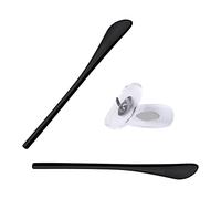 LenzReborn Replacement Earsocks Nosepieces Rubber Kits for RayBan Caravan RB3136 58mm Sunglass - Black