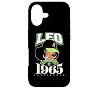 Leo 1965 Crowned Black Mom Afro Queen Legacy Case for iPhone 17