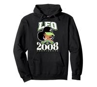 Leo 2008 Zodiac Queens Afro Astrology Birthday Pullover Hoodie