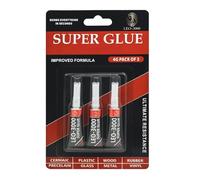 LEO-3000 Super Glue 3 Pack 4g, All Purpose Strong Adhesive, Precision Nozzle, Waterproof & Crack Resistant Quick Dry Glue for Plastic, Rubber, Metal, Ceramic & DIY Repairs