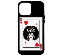 Leo Astrology Black Queen Hearts Blackjack Cards Poker Case for iPhone 12 Pro Max