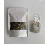 LEO & BEN Organic French Lavender Buds, Grade 1, Floral Scent, for Crafts, Culinary use, Bath Soaks, Candles, Wedding Favours, 45g Plus 10g Organic Lavender Bag