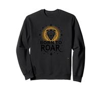 Leo Birthday Born to Roar Women's Zodiac Gift Sweatshirt, Adult Unisex, Black, M