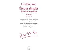Leo Brouwer: Études Simples - Estudios Sencillos (Série 1). Sheet Music for Guitar