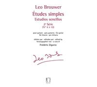 Leo Brouwer: Études Simples - Estudios Sencillos (Série 2). Sheet Music for Guitar