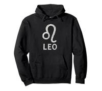 Leo Chalk Zodiac Graphic Pullover Hoodie