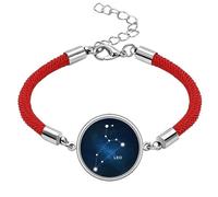 Leo Constellation Zodiac Sign Lucky Red String Bracelet Rope Bracelet Handmade