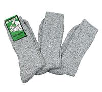 Leo Design 3 Pack Men socks, Natural Premium Norwegian Merino Wool, Blend of Lambs wool, Heavy wool, Pre-Washed, Thick soft & Warm sock, Thermal socks for cold winter. (Grey, 13-16)