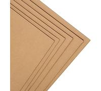 LEO Design A3 Corrugated Cardboard Sheets Divider for Packing, Mailing, Arts & Crafts, 3mm Thickness, 297 x 420 mm Kraft Board, Protective Boards, Brown, 6 Pack