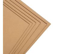 LEO Design A3 Corrugated Cardboard Sheets Dividers for Packing, Mailing, Arts & Crafts, 3mm Thickness, 297 x 420 mm Kraft Board, Protective Boards, Brown (52)