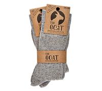 Leo Design Cashmere & Merino Wool Dress Socks for Men & Women, Quality, Breathable, Thin Cashmere Blend, Anti Bacterial & Odor Free, Thermal Warm, Ideal for Autumn & Winter, 2pack (Grey, 3-5)