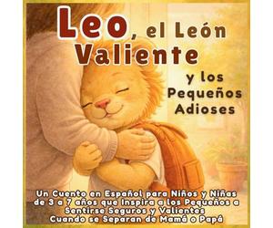 Leo, el León Valiente y los Pequeños Adioses: Un Cuento en Español para Niños y Niñas de 3 a 7 años que Inspira a los Pequeños a Sentirse Seguros y Valientes Cuando se Separan de Mamá o Papá