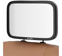 Leo&Ella Baby Car Mirror | CRASH TESTED | Large Shatterproof Mirror With Adjustable Safety Mount | Premium Matte Finish | Crystal Clear View of Newborn in Rear Facing Car Seat | 100%