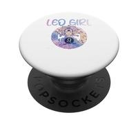 Leo Girl Zodiac Sign Astrology Birthday Horoscope Lover PopSockets Adhesive PopGrip