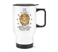 Leo Horoscope Travel Mug Cup with Handle