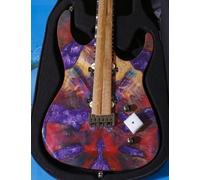 Leo Jaymz Electric Guitar Hurricane Deluxe See What You Get Series, Mahogany Body, Roasted Maple Neck, Rosewood Fretboard, Locking Tuners, Rounded Frets, Case (HDVC1001-008)