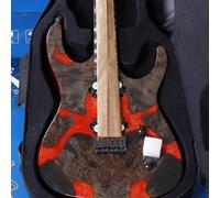 Leo Jaymz Electric Guitar Hurricane Deluxe See What You Get Series, Mahogany Body, Roasted Maple Neck, Rosewood Fretboard, Locking Tuners, Rounded Frets, Case