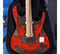 Leo Jaymz Electric Guitar Hurricane Deluxe See What You Get Series, Mahogany Body, Roasted Maple Neck, Rosewood Fretboard, Locking Tuners, Rounded Frets, Case