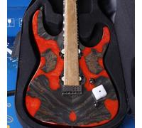 Leo Jaymz Electric Guitar Hurricane Deluxe See What You Get Series, Mahogany Body, Roasted Maple Neck, Rosewood Fretboard, Locking Tuners, Rounded Frets, Case