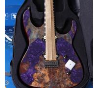 Leo Jaymz Electric Guitar Hurricane Deluxe See What You Get Series, Mahogany Body, Roasted Maple Neck, Rosewood Fretboard, Locking Tuners, Rounded Frets, Case