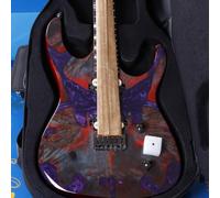 Leo Jaymz Electric Guitar Hurricane Deluxe See What You Get Series, Mahogany Body, Roasted Maple Neck, Rosewood Fretboard, Locking Tuners, Rounded Frets, Case
