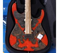 Leo Jaymz Electric Guitar Hurricane Deluxe See What You Get Series, Mahogany Body, Roasted Maple Neck, Rosewood Fretboard, Locking Tuners, Rounded Frets, Case