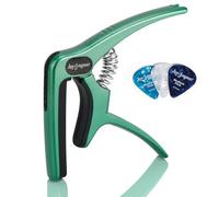 Leo Jaymz Heavy Duty Guitar Capo for Acoustic/Electric Guitars, Guitar Clip made of Zinc Alloy Metal, Guitar Clamp for Bass Classical Guitar, Ukulele, Mandolin,Banjo (Blackish Green)