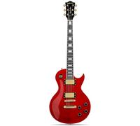 Leo Jaymz Les Paul Style Electric Guitar, Mahogany Body and Neck, Newly Updated Alnico V Pickup, Powerful and Pure