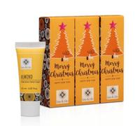 Leo & Lilo Almond Hand Cream Gift Set 3 x 20 ml Merry Christmas | Hand care from Germany, the little Christmas joy - individually packed with a small writing area, ready to give as a gift