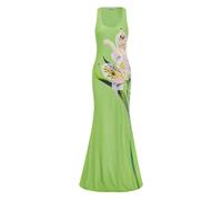Leo Lin lily-print maxi dress - Green 6-8-10-12-14