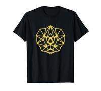 Leo Lion Geometric Zodiac Sign Birthday Value Graphic T-Shirt, Men, Black, XL