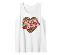 Leo Look Vintage Retro Cherry Bomb Tattoo Rockabilly Women's Tank Top