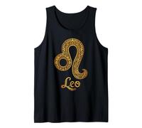 Leo Mandala Zodiac Sign Sacred Geometry Astrology Tank Top