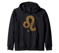 Leo Mandala Zodiac Sign Sacred Geometry Astrology Zip Hoodie