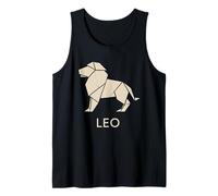 Leo Origami Zodiac Graphic Tank Top