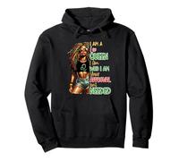 Leo Queen Black Womens African American Juneteenth Pullover Hoodie