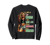 Leo Queen Black Womens African American Juneteenth Sweatshirt