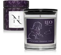 Leo Scented Candle - Jasmine & Lavender Essential Oils | Vegan Soy Wax, Long Burning | Astrology Gift for Women | Horoscope Star Sign Present | Zodiac Collection