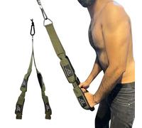 Leo Sports 2-in-1 Length Tricep Rope Cable Attachment Heavy-Duty Pull Down Rope for Gym Cable Machines Heavy Duty Extension Strap with Double Handle